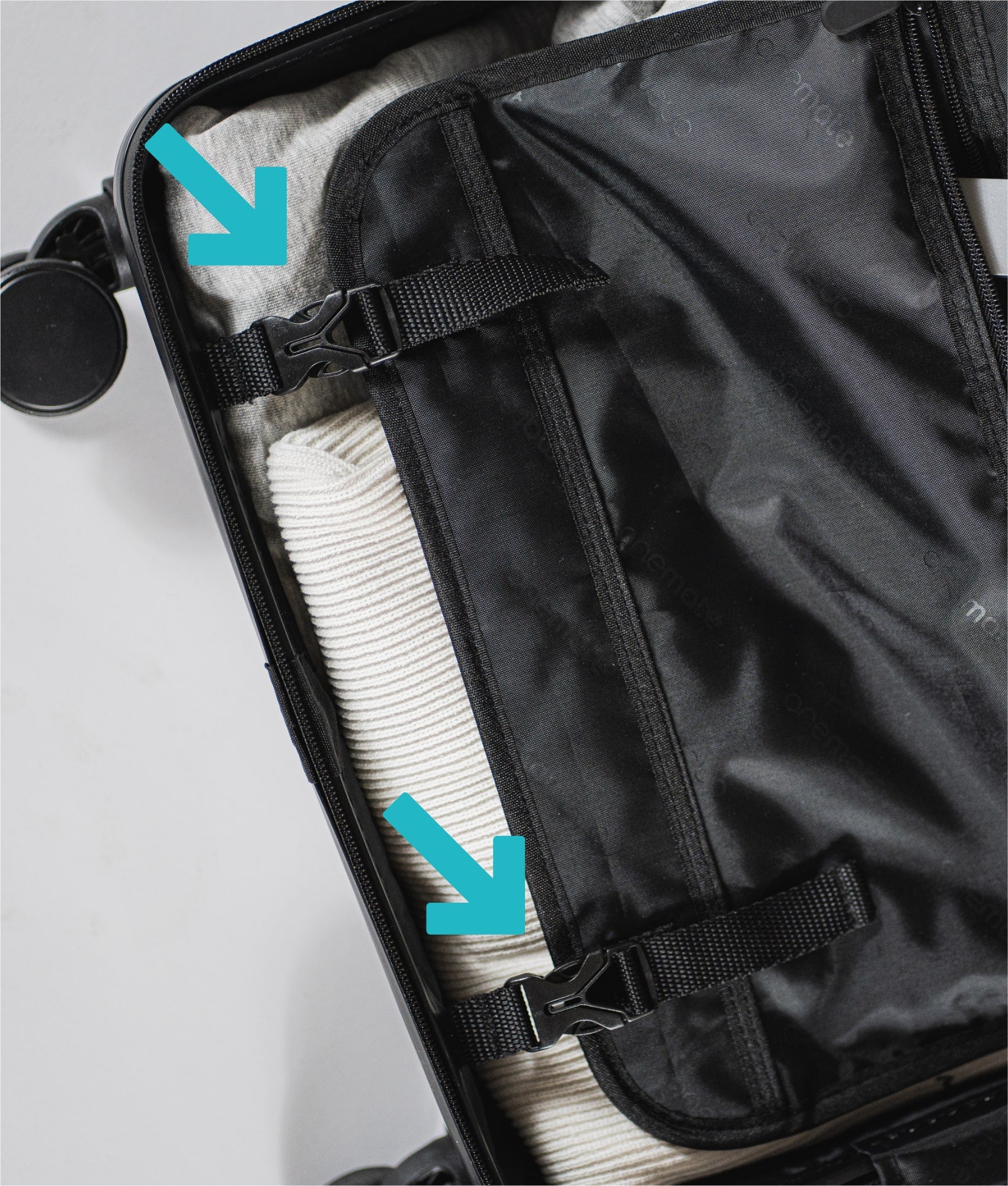Koffer Packplatten-Schnalle