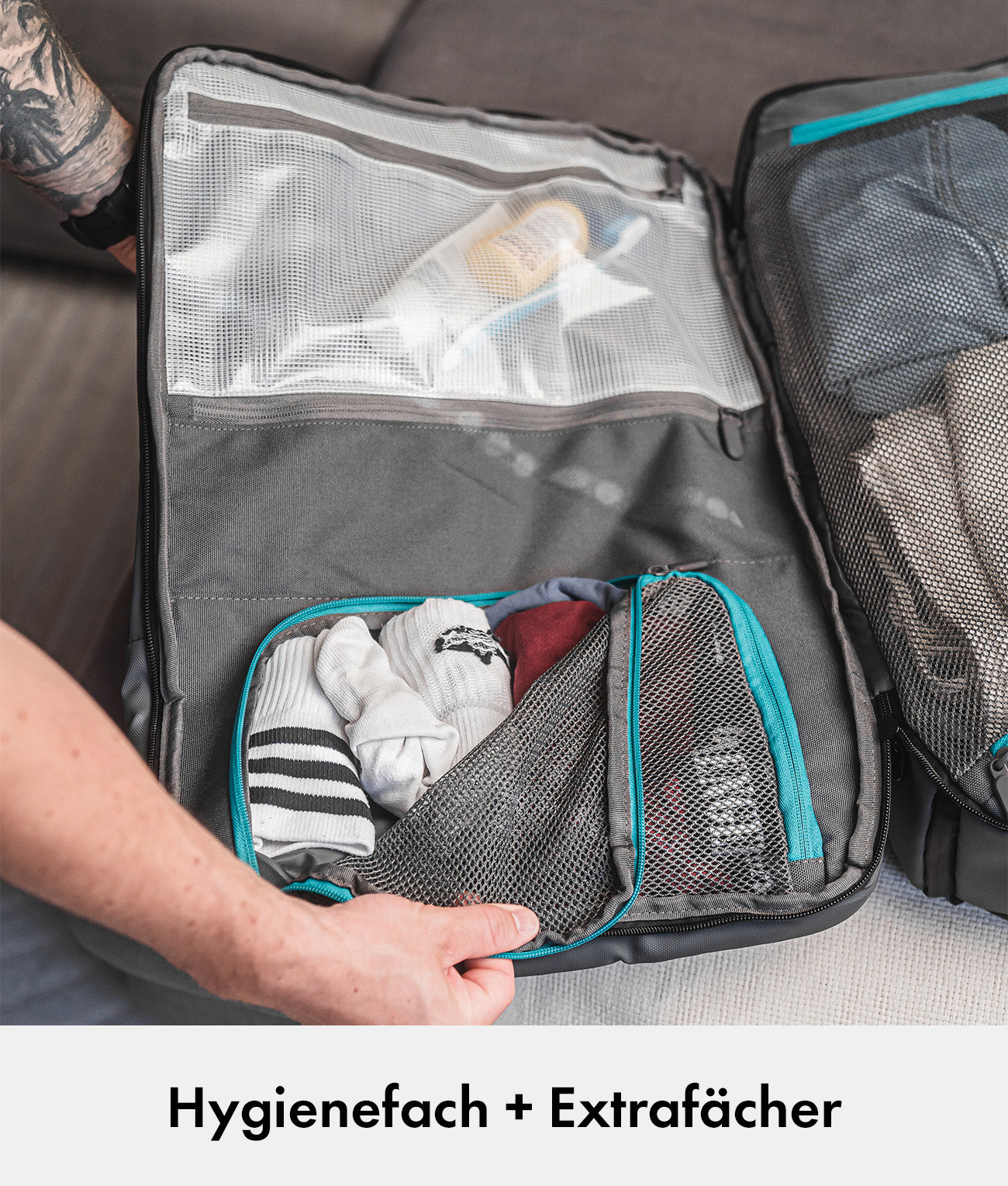 Ultimate Travel Bundle M – Travel Backpack Ultimate 2 + Packing Cubes + Toiletry Bag