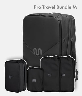 Pro Travel Bundle M – Travel Backpack Pro + Packing Cubes + Toiletry Bag